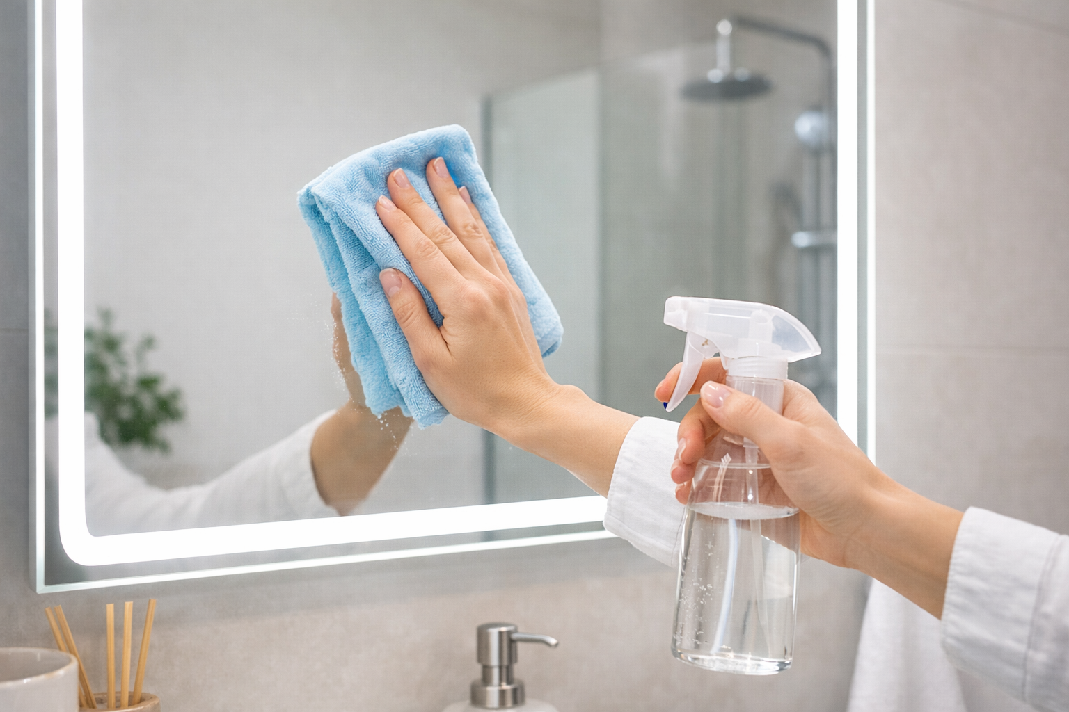 How to Clean LED Bathroom Mirror: Keep It Spotless Easily – LED Mirror ...