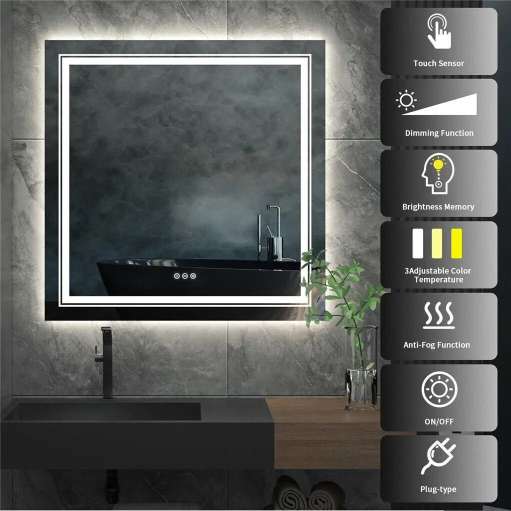 Illuminated Makeup Vanity Mirror with Dimmable LED Lights