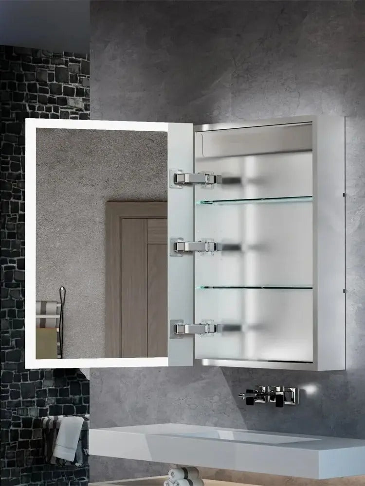 LED Bathroom Mirror Cabinet- Smart Storage & Digital Display