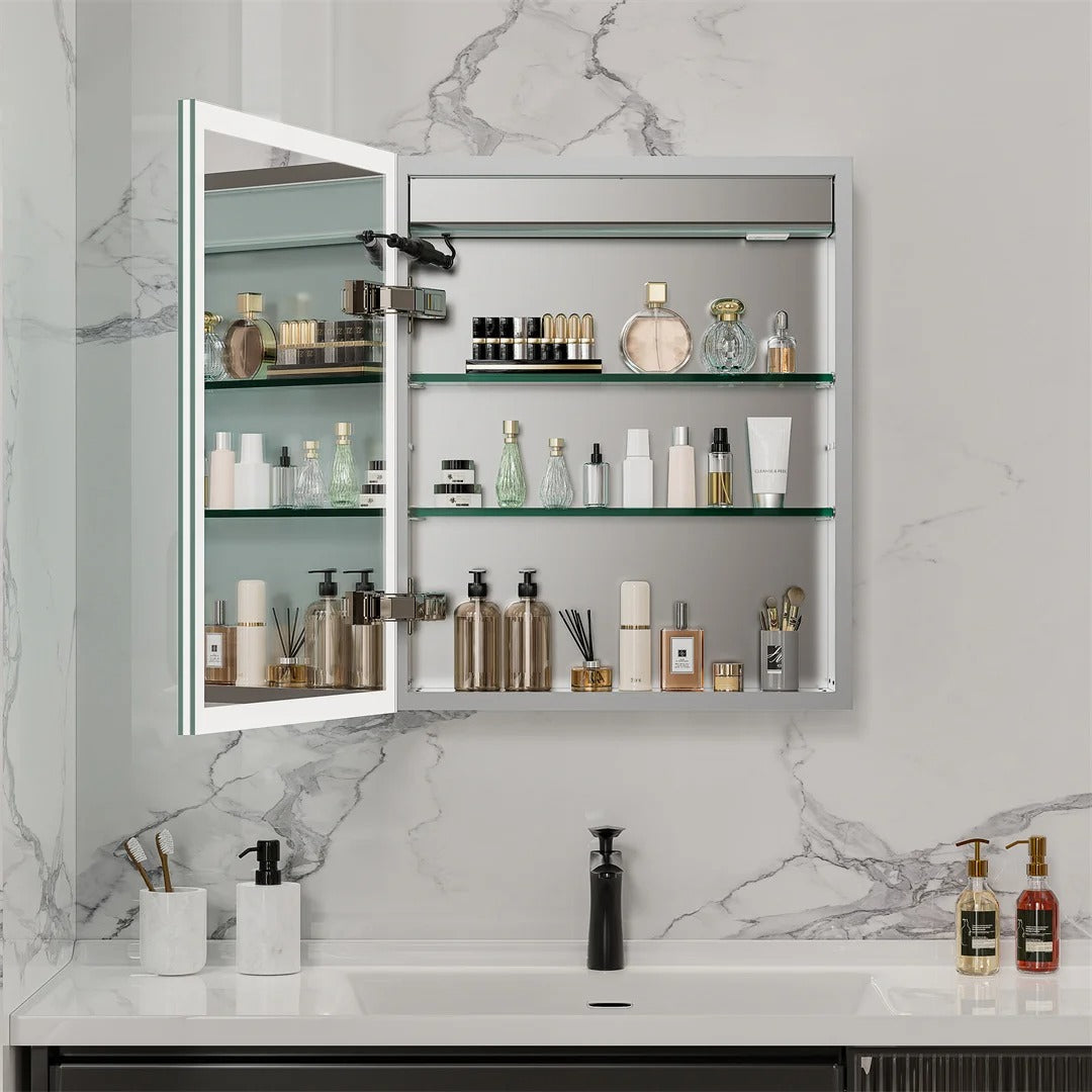 Bathroom Mirror Cabinet with Lights & Bluetooth Speaker