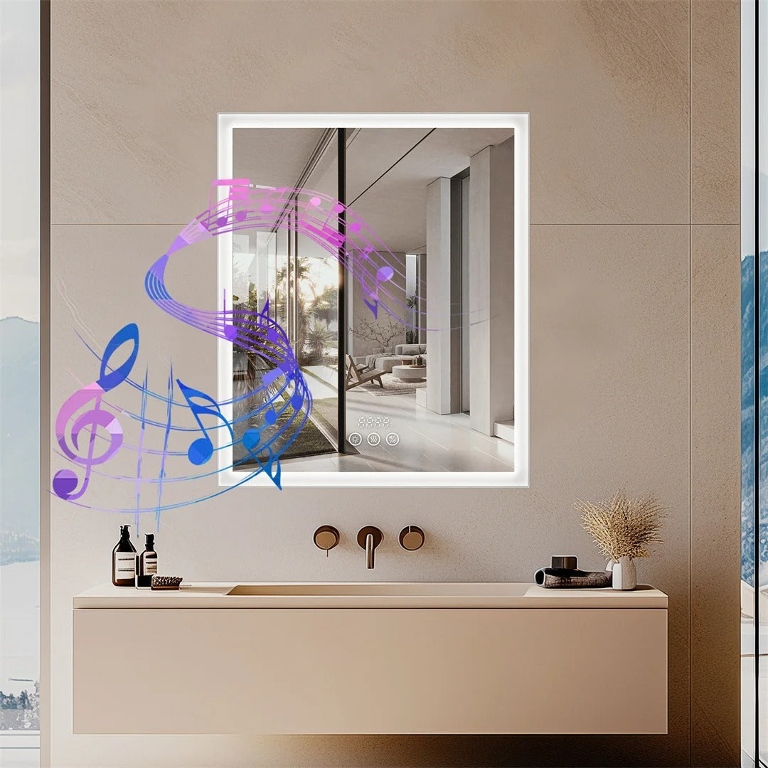 Bathroom Mirror Cabinet with Lights & Bluetooth Speaker
