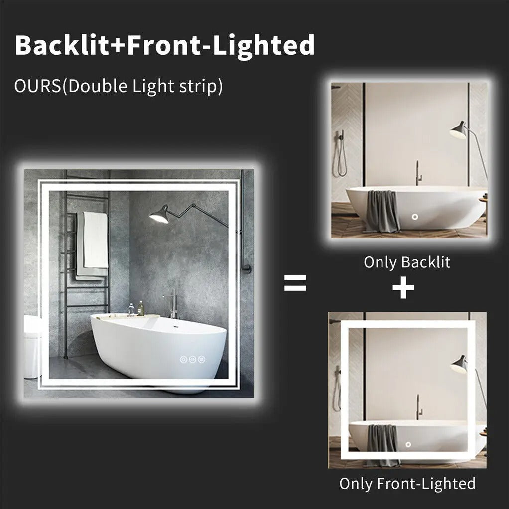 Illuminated Makeup Vanity Mirror with Dimmable LED Lights