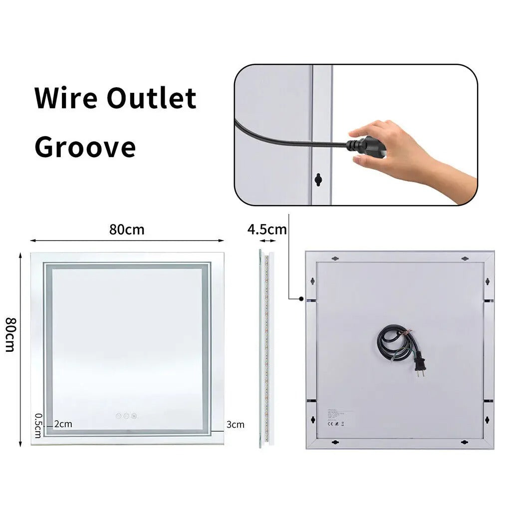 Illuminated Makeup Vanity Mirror with Dimmable LED Lights