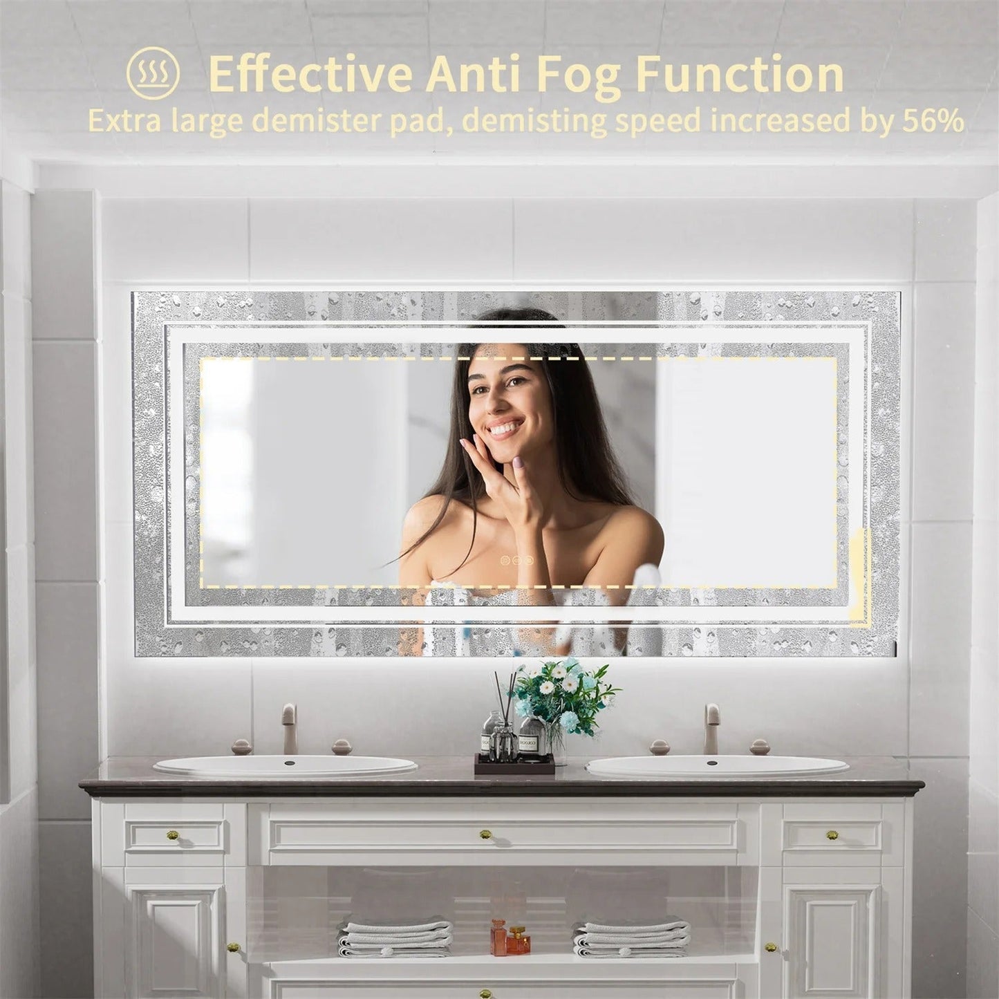 Big Mirror with Lights – Extra-Large LED Backlit Mirror