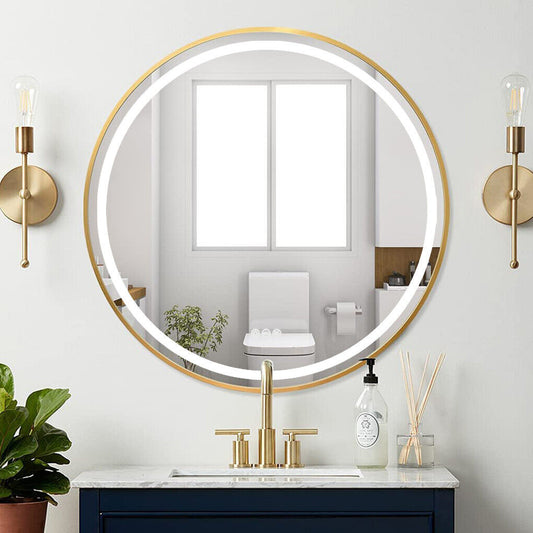Round Bathroom Mirror with LED lights with Touch Control