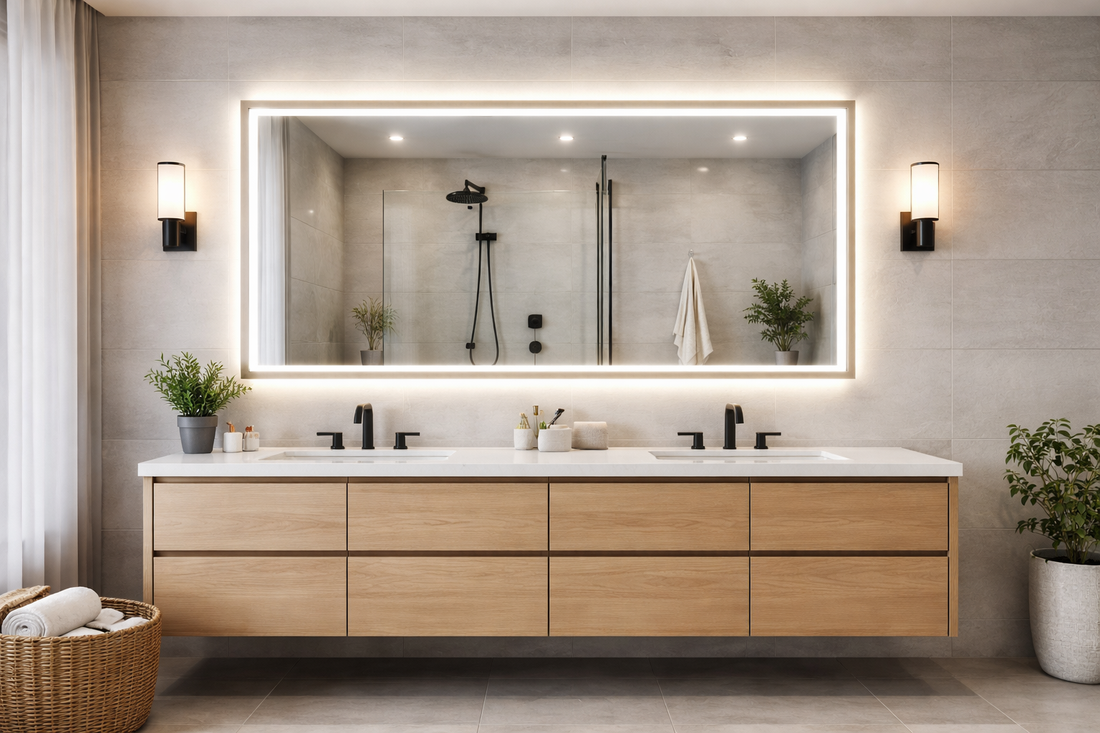 LED Mirror for 60 Inch Vanity