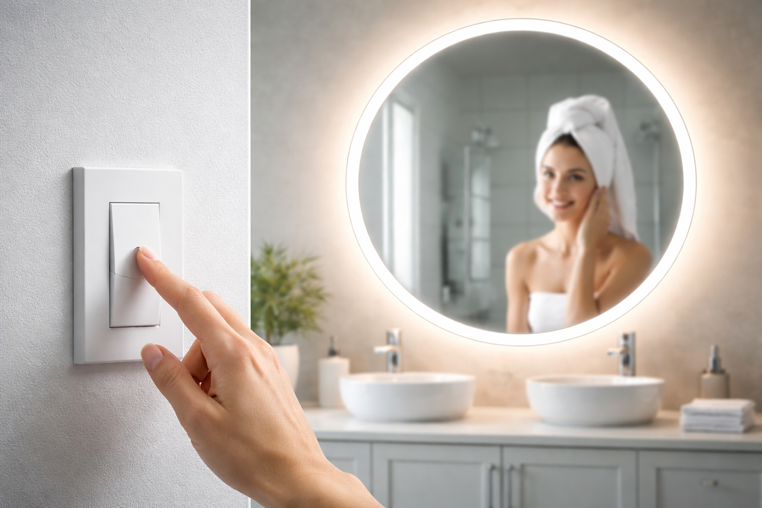Do LED Mirrors Turn On with a Switch