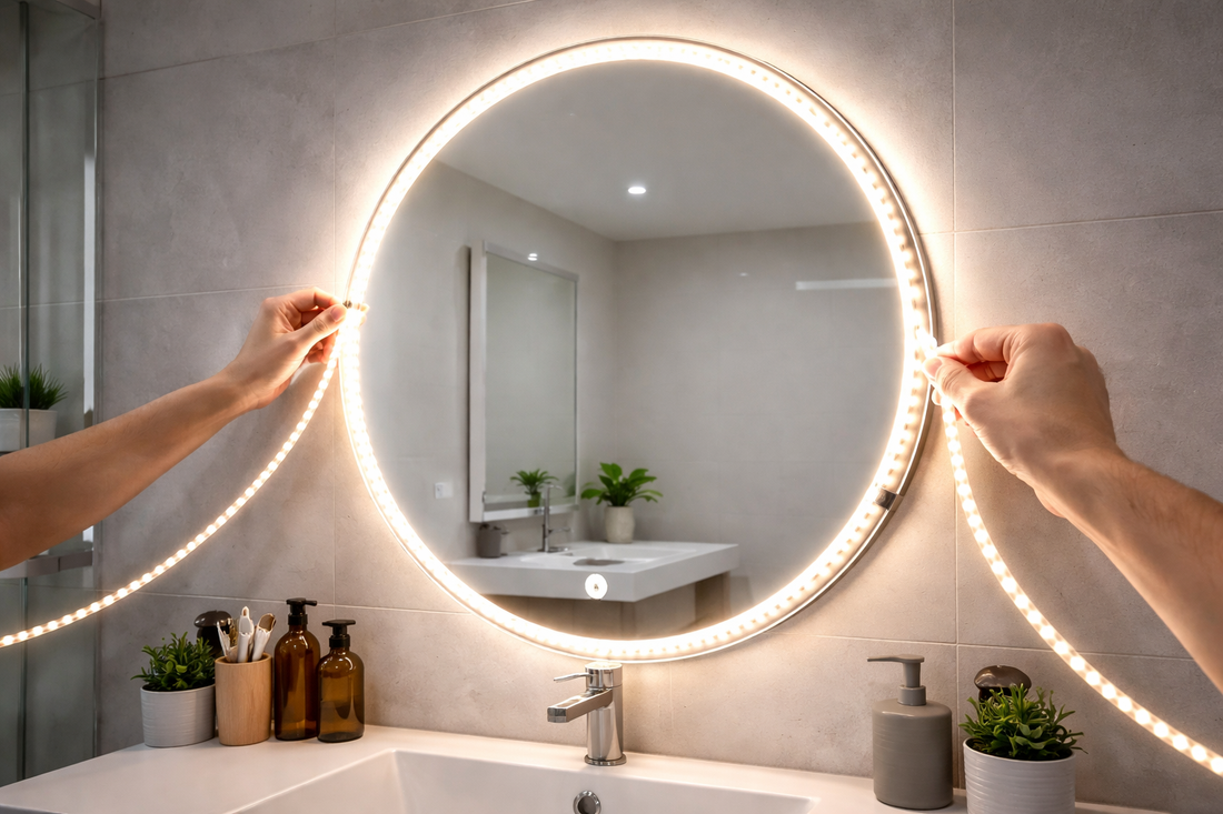 Add LED Lights to a LED Mirror