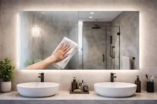 Defog Mirror in Bathroom