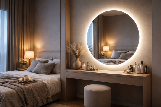  LED Mirror in Bedroom