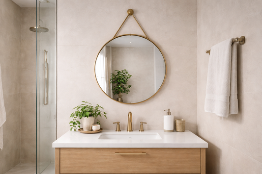 How High Should You Hang a Mirror Over a Bathroom Sink?