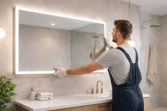 How to install backlit mirror