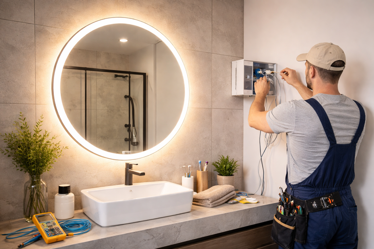 How to Wire LED Mirror in Bathroom — Simple Steps Explained – LED ...