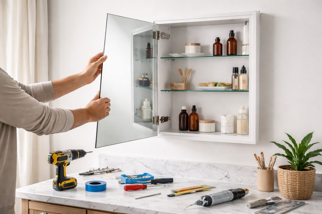 Replace Medicine Cabinet Mirro