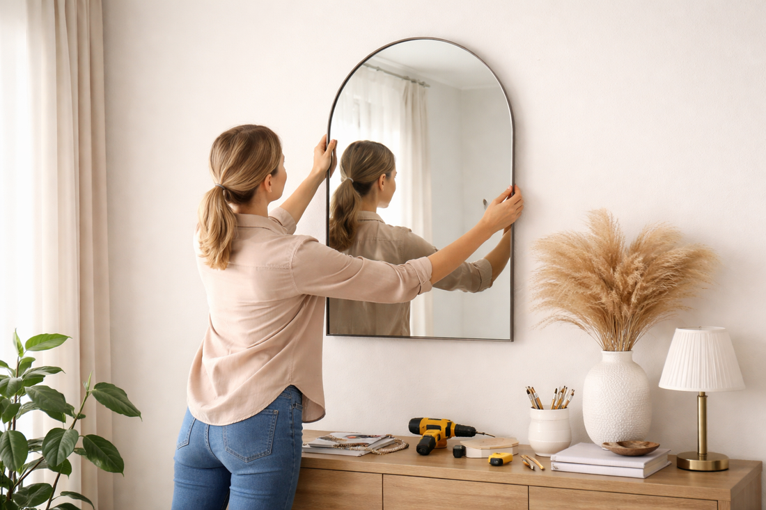 How to Hang an Arched Mirror