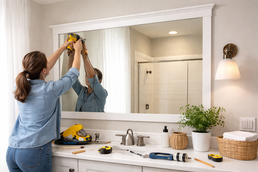 Frame Mirror Without Taking It Off the Wall