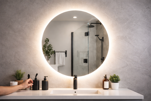 LED Lights Behind a Mirror