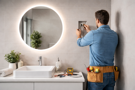 Connecting led mirror