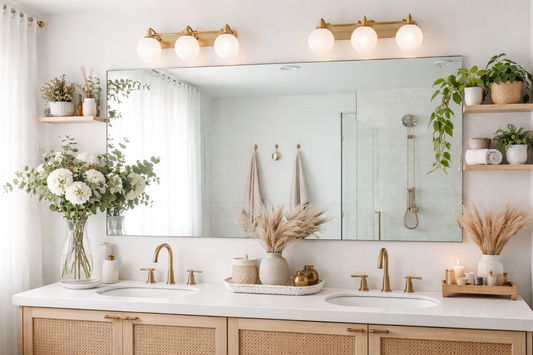 How to Decorate a Frameless Bathroom Mirror