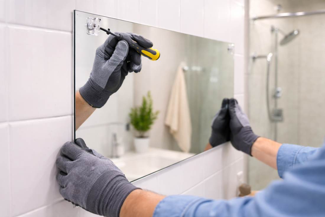 How to Remove Bathroom Mirror Clips