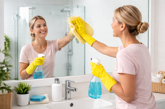  Cleaning Bathroom Mirror