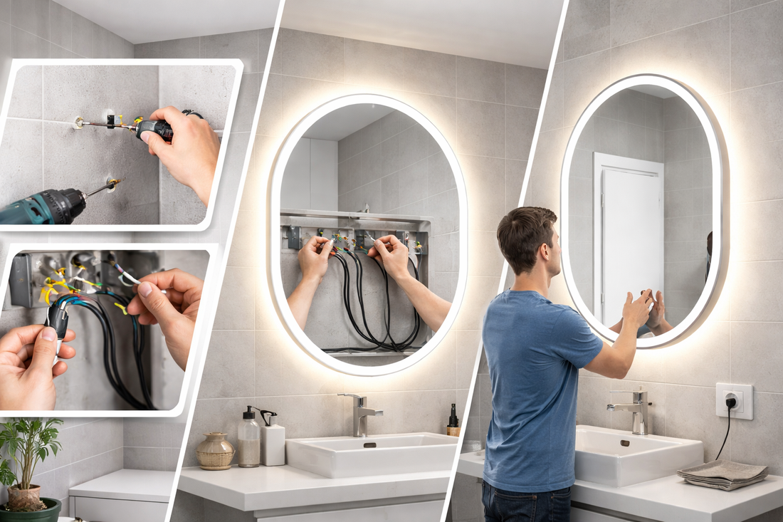 How to Connect LED Bathroom Mirror
