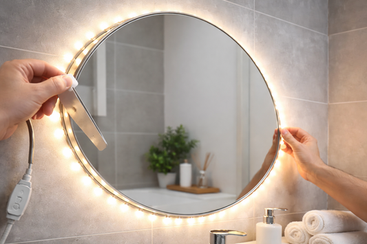 Putting LED Lights Behind Mirror