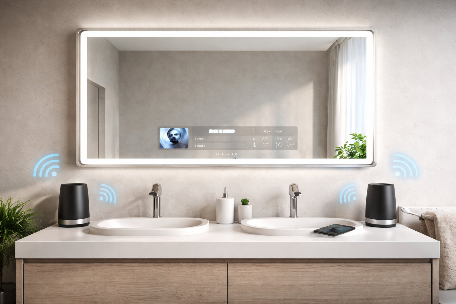 The Range Bluetooth Mirror: Stylish & Smart Bathroom Upgrade – LED ...