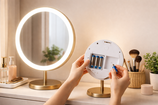 battery-operated mirror