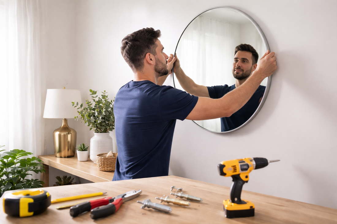 Hang a Mirror with Anchors