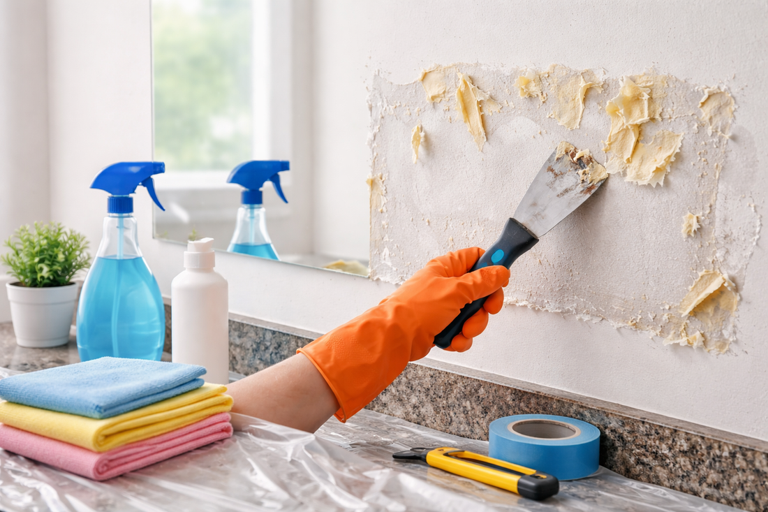 How to Remove Mirror Adhesive from Wall