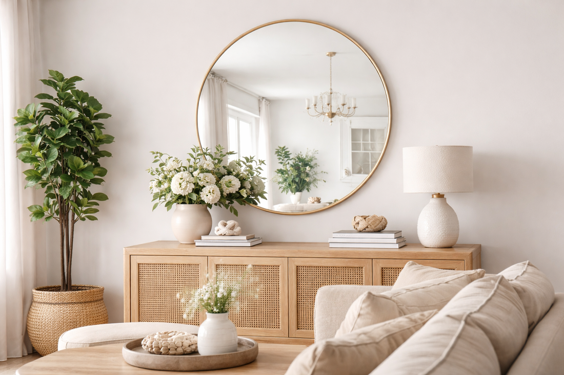 How to Decorate Around a Mirror on the Wall