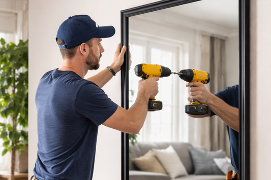  Fix a Heavy Mirror to a Wall 