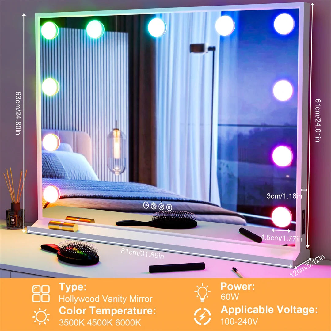 Led battery-operated mirror: easy setup guide