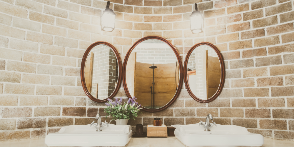 How to Reframe a Bathroom Mirror
