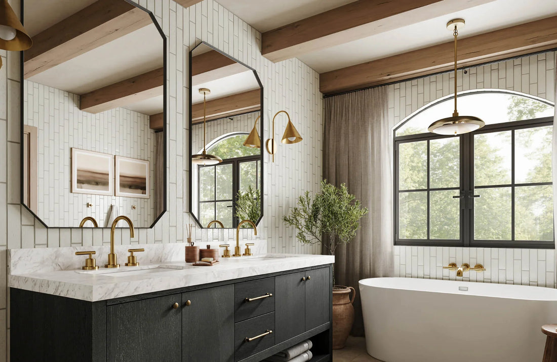 How Big Should Bathroom Mirror Be? Designers Reveal All