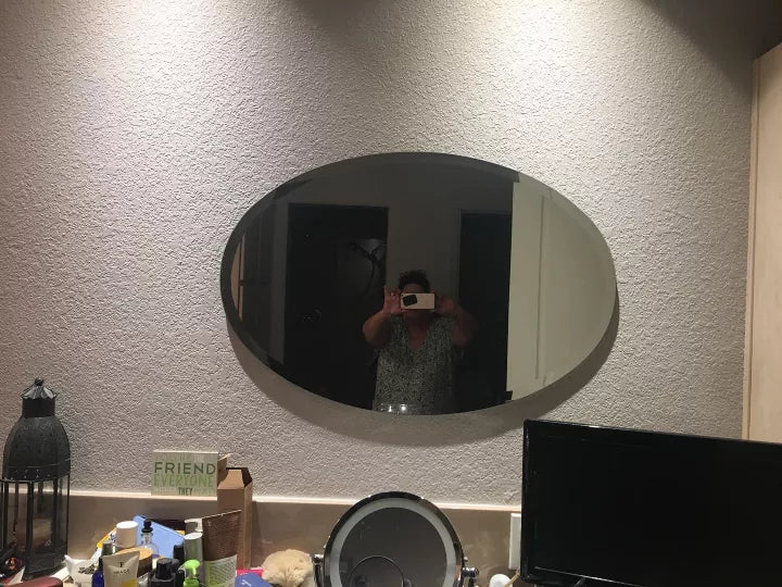 How to Frame Oval Mirror on a Budget