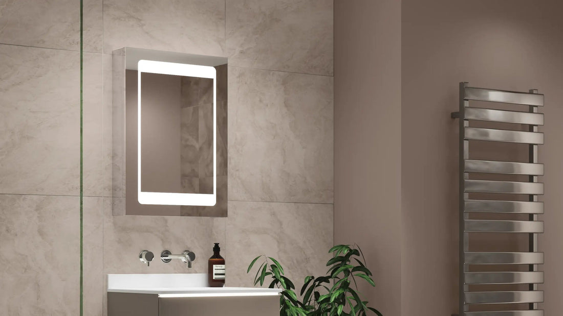 how to clean led bathroom mirror