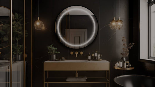 how to install led bathroom mirror