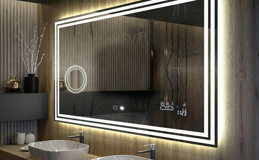 how to set time on led mirror