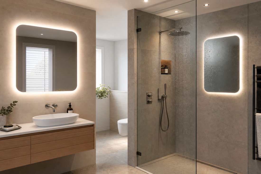 IP44 and IP65 LED bathroom mirror safety comparison