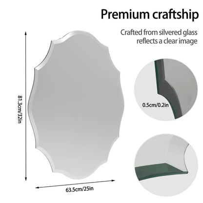 Asymmetrical Irregular Bathroom Mirror