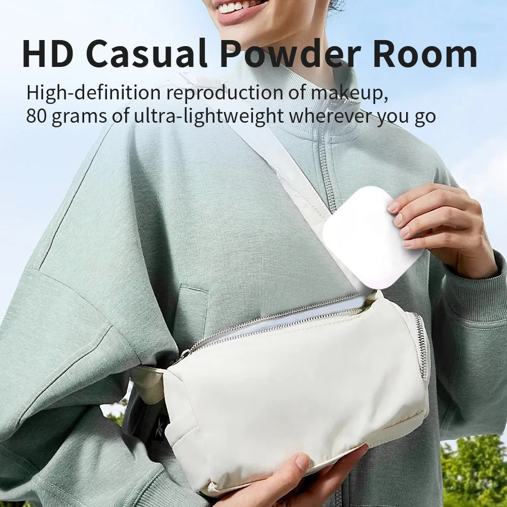 LED Travel Makeup Mirror with 10X Magnification & 3-Colour Lighting