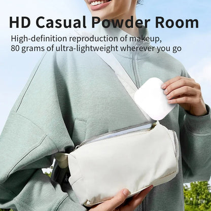 LED Travel Makeup Mirror with 10X Magnification & 3-Colour Lighting