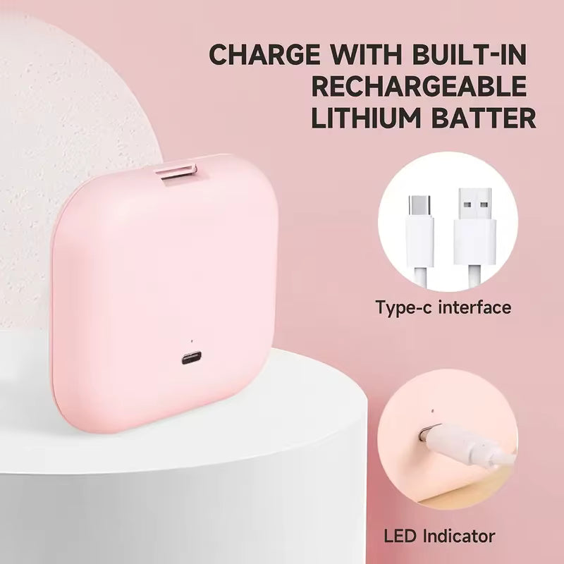 LED Travel Makeup Mirror with 10X Magnification & 3-Colour Lighting