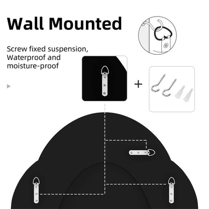Cloud-shape Crushed Diamonds Accent Decorative Bathroom Mirror
